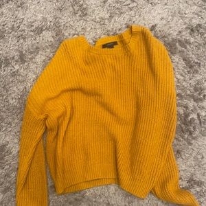 Mustard color sweater shirt